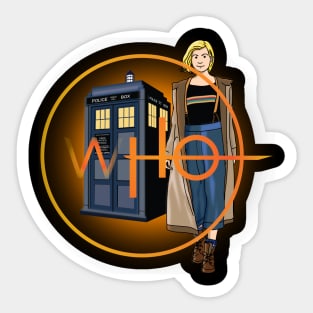 SHE'S THE DOCTOR NOW! Sticker